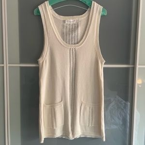 Vintageous Cotton/Silk Blend Knit Vest